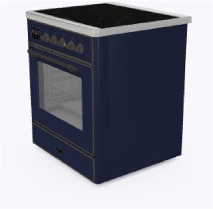 Ilve UMI09NS3MBB Midnight Blue W/ Bronze Trim