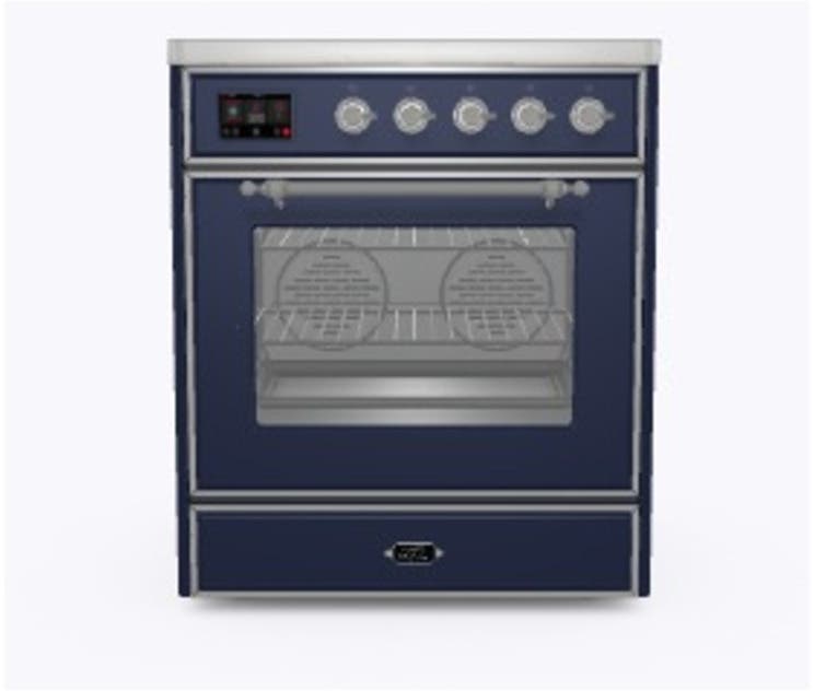 Ilve UMI09NS3MBC Midnight Blue W/ Chrome Trim