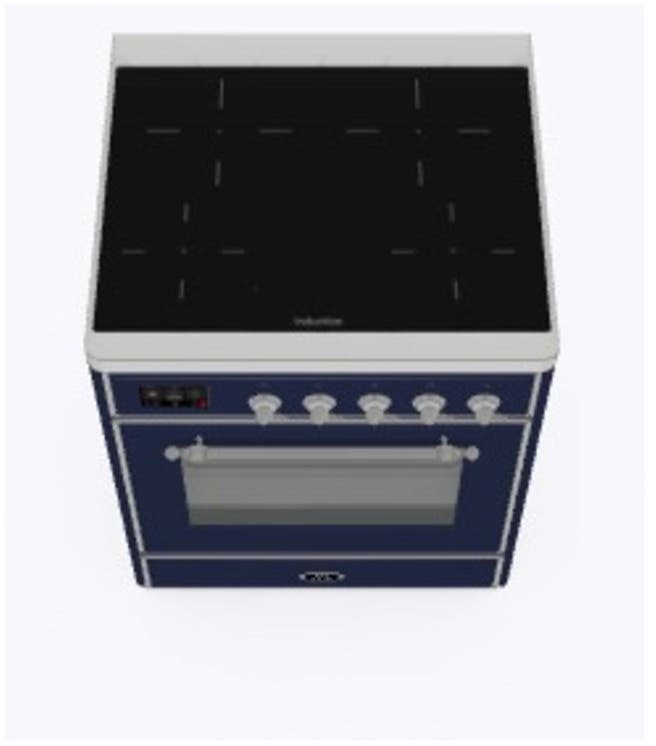 Ilve UMI09NS3MBC Midnight Blue W/ Chrome Trim
