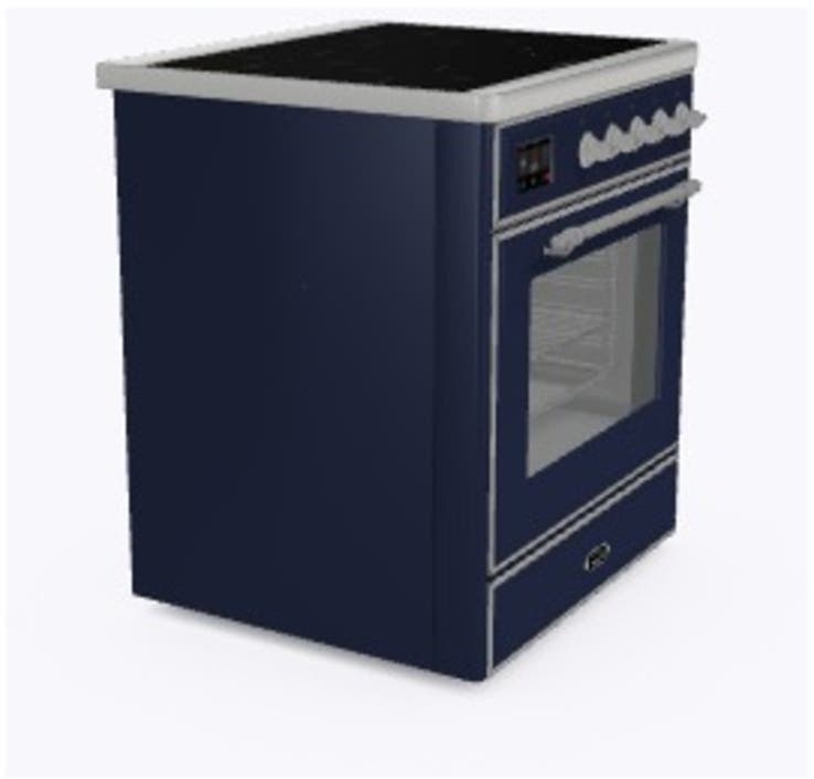 Ilve UMI09NS3MBC Midnight Blue W/ Chrome Trim