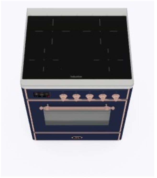 Ilve UMI09NS3MBP Midnight Blue W/ Copper Trim