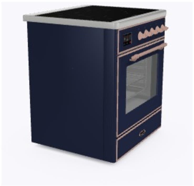 Ilve UMI09NS3MBP Midnight Blue W/ Copper Trim