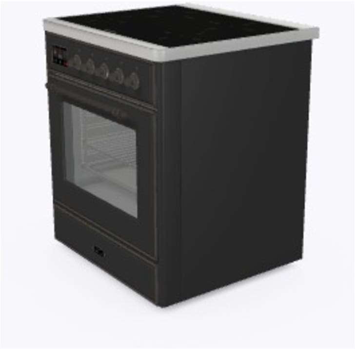 Ilve UMI09NS3MGB Matte Graphite W/ Bronze Trim
