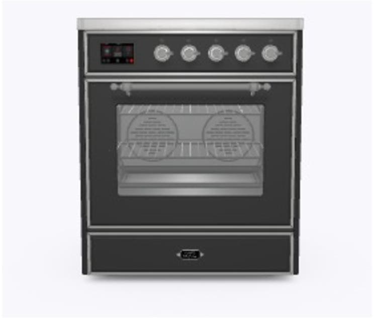 Ilve UMI09NS3MGC Matte Graphite W/ Chrome Trim