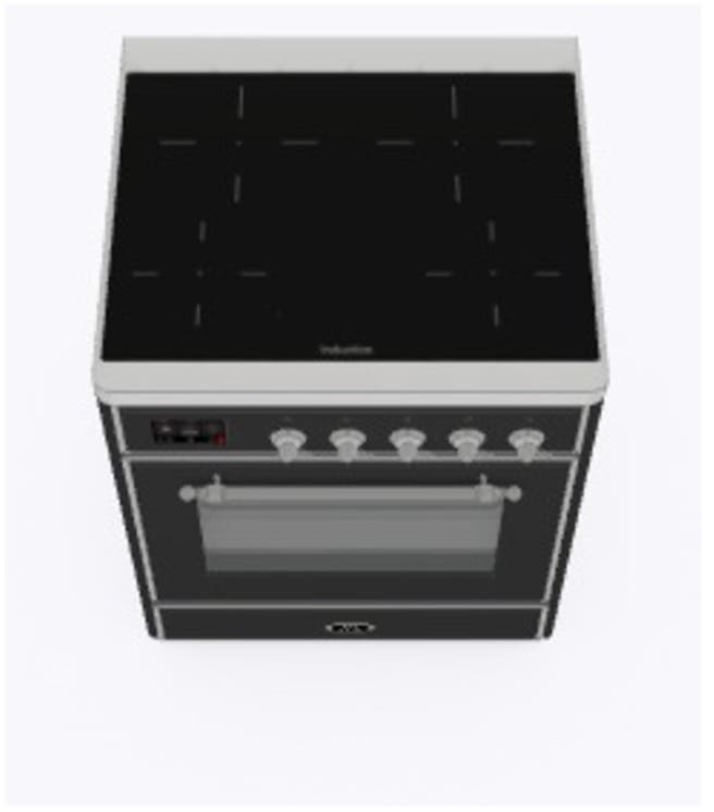 Ilve UMI09NS3MGC Matte Graphite W/ Chrome Trim