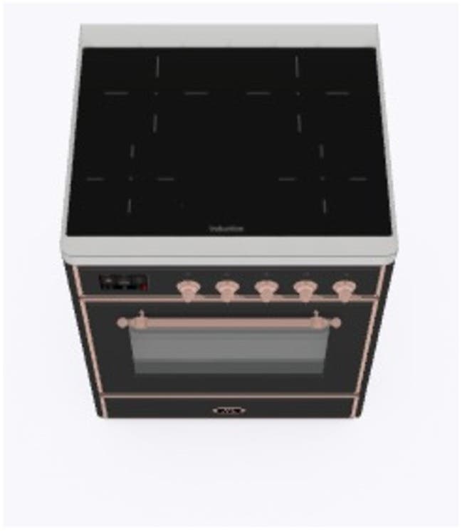 Ilve UMI09NS3MGP Matte Graphite W/ Copper Trim