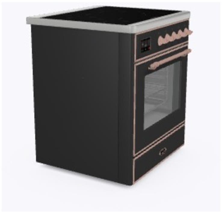 Ilve UMI09NS3MGP Matte Graphite W/ Copper Trim