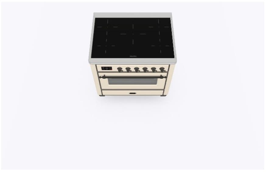 Ilve UMI09NS3AWB Antique White W/ Bronze Trim