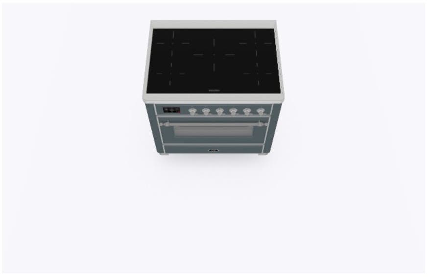 Ilve UMI09NS3BGC Blue Grey W/ Chrome Trim