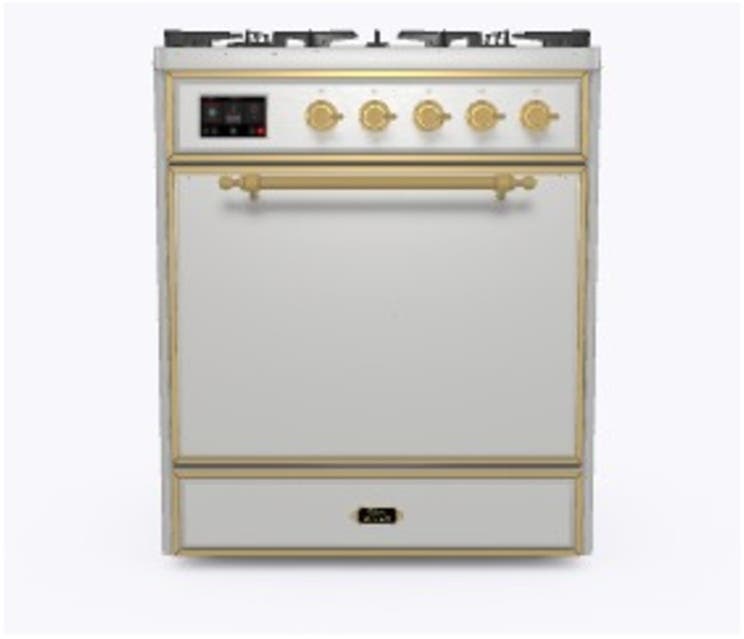 Ilve UM30DQNE3SSG Natural Gas In Stainless Steel W/ Brass Trim