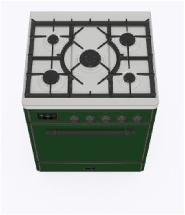 Ilve UM30DQNE3EGBLP Liquid Propane In Emerald Green W/ Bronze Trim