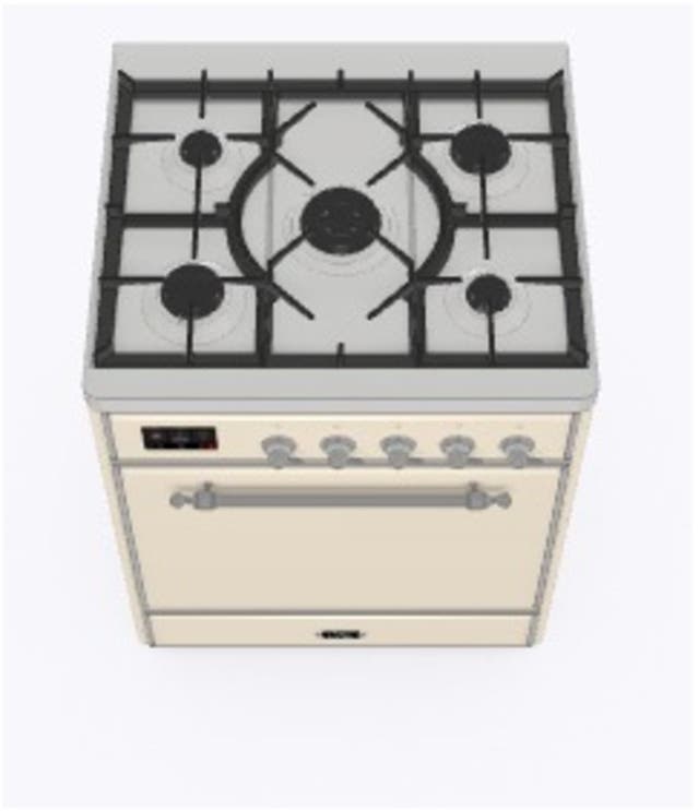 Ilve UM30DQNE3AWCLP Liquid Propane In Antique White W/ Chrome Trim