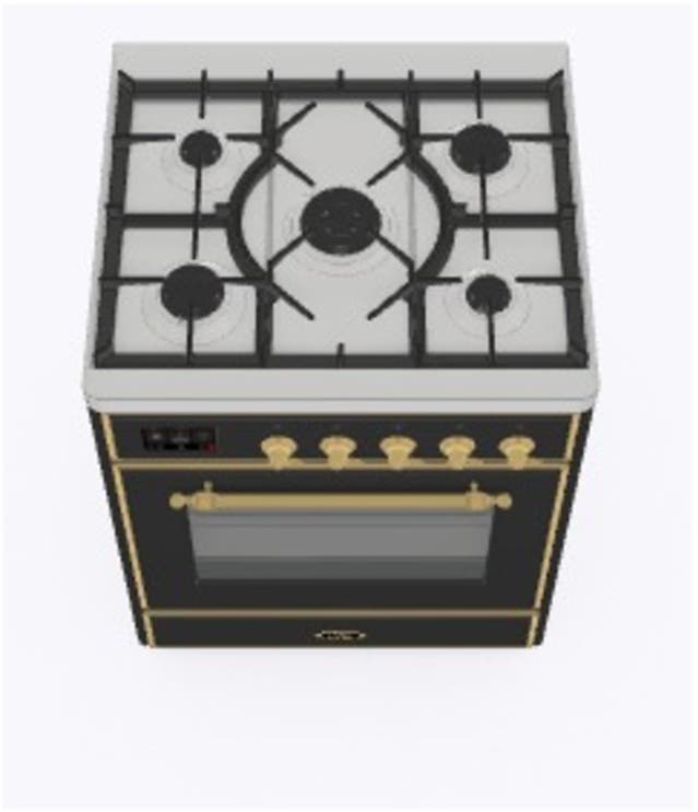 Ilve UM30DNE3MGG Natural Gas In Matte Graphite W/ Brass Trim