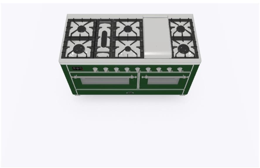 Ilve UM15FDNS3EGCLP Liquid Propane In Emerald Green W/ Chrome Trim
