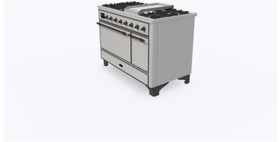 Ilve UM12FDQNS3SSB Natural Gas In Stainless Steel W/ Bronze Trim