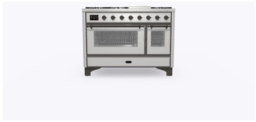 Ilve UM12FDNS3SSBLP Liquid Propane In Stainless Steel W/ Bronze Trim