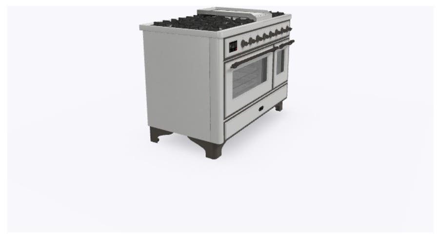 Ilve UM12FDNS3SSBLP Liquid Propane In Stainless Steel W/ Bronze Trim