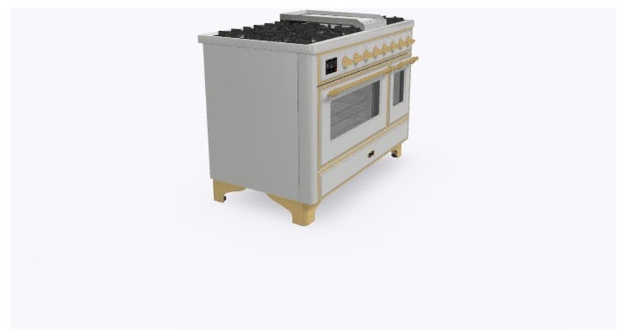 Ilve UM12FDNS3SSGLP Stainless Steel, Brass Trim - LP