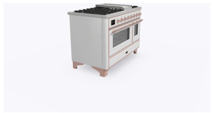 Ilve UM12FDNS3WHP Natural Gas In White W/ Copper Trim
