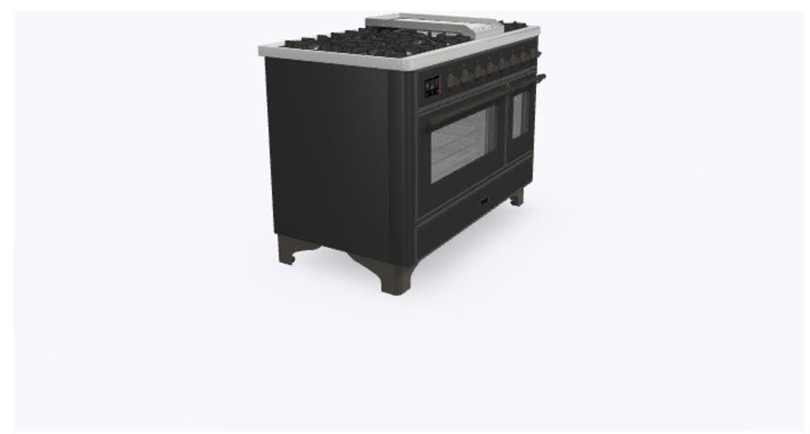 Ilve UM12FDNS3MGBLP Liquid Propane In Matte Graphite W/ Bronze Trim