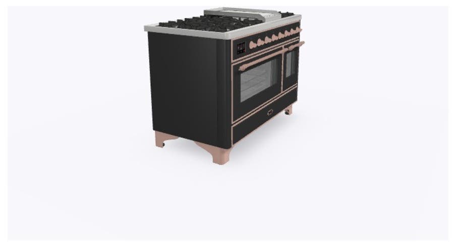 Ilve UM12FDNS3MGPLP Liquid Propane In Matte Graphite W/ Copper Trim