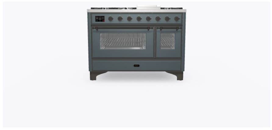 Ilve UM12FDNS3BGB Natural Gas In Blue Grey W/ Bronze Trim