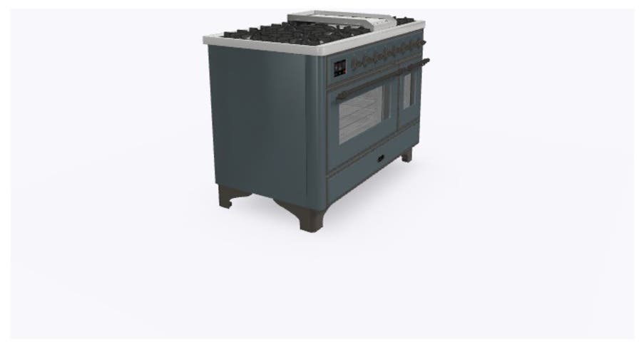 Ilve UM12FDNS3BGB Natural Gas In Blue Grey W/ Bronze Trim