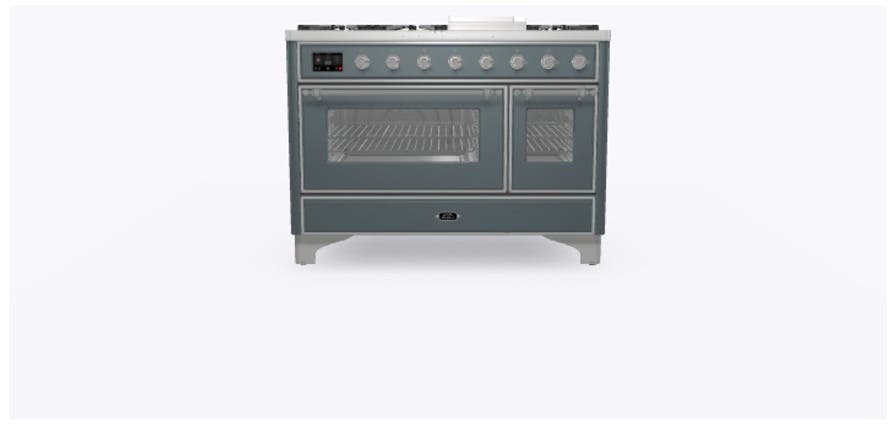 Ilve UM12FDNS3BGCLP Liquid Propane In Blue Grey W/ Chrome Trim