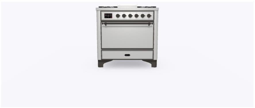 Ilve UM09FDQNS3SSBLP Liquid Propane In Stainless Steel W/ Bronze Trim