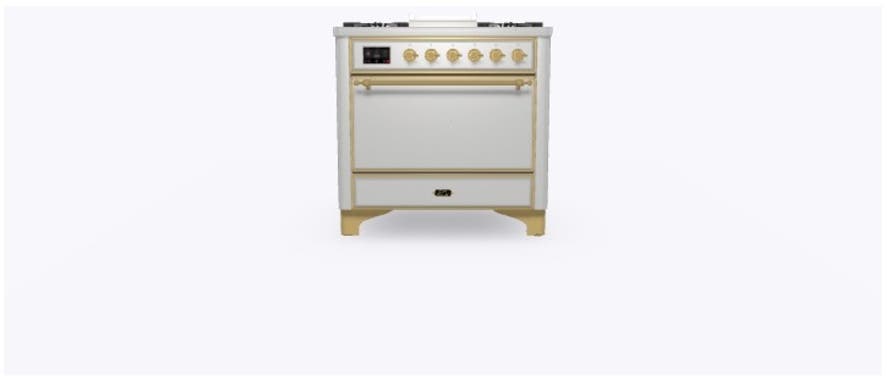 Ilve UM09FDQNS3SSG Natural Gas In Stainless Steel W/ Brass Trim