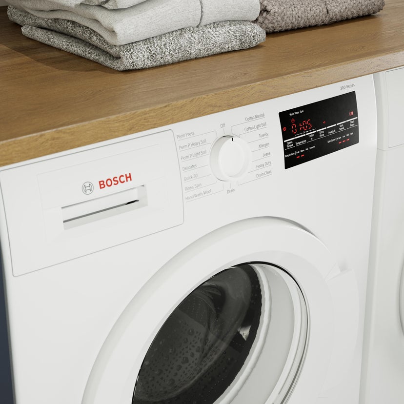 Bosch WGA12400UC 300 Series 24 Inch Front Load Washer with 2.2 cu. ...