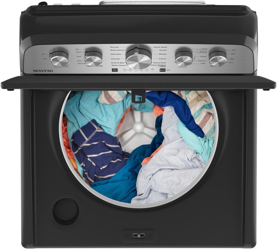 Maytag MVW5435PBK Top Load Washer Volcano Black | Plesser's Appliances