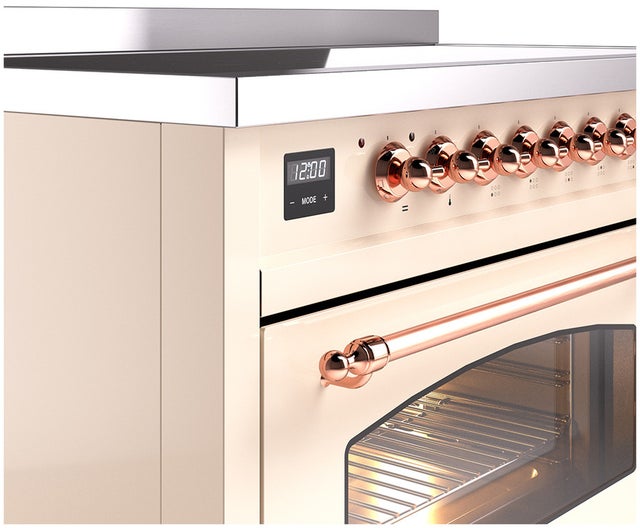 Ilve UPI486NMPBGB 48 inch All Electric Range: Blue Grey Burnt