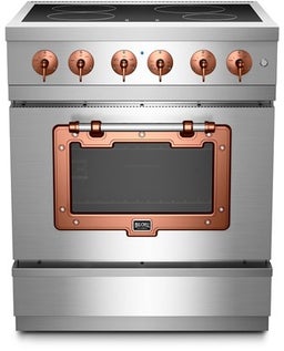 Stainless Steel With Brushed Copper Trim