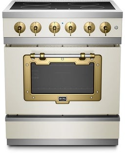 Grey White With Brushed Brass Trim