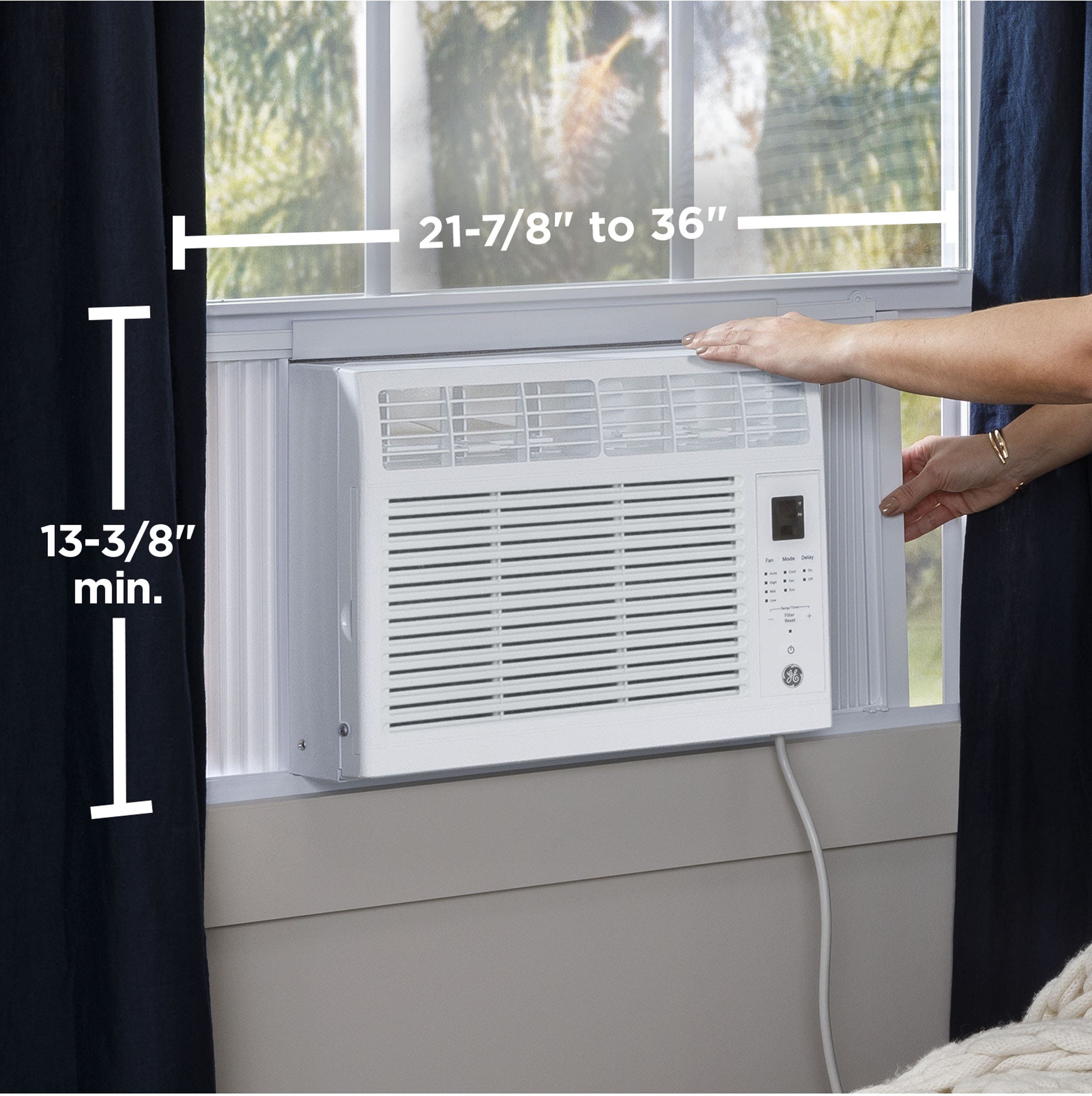 GE AHW05LZ 5,000 Btu, White