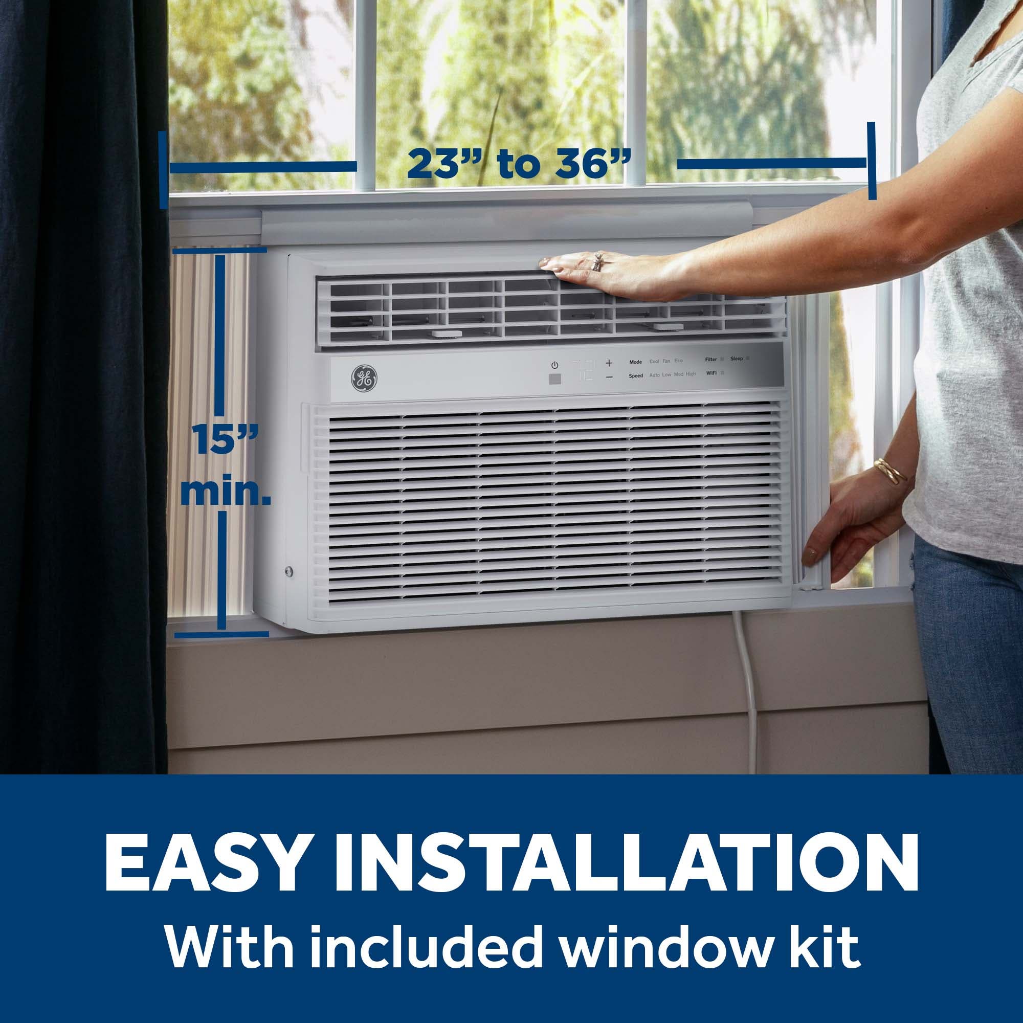 GE AWES08WWF 8,000 Btu, White