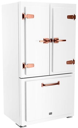 Classic White With Brushed Copper Trim