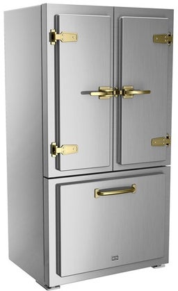 Stainless Steel With Brushed Brass Trim