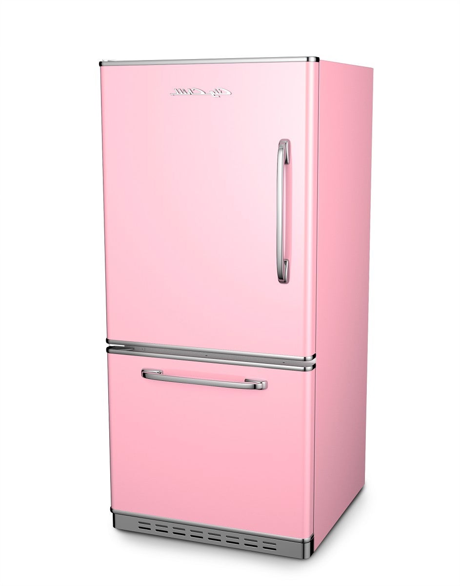 Big Chill BC19BFRRI2PL 30 Inch Retropolitan Fridge Pink Lemonade