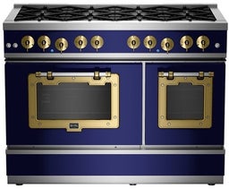 Cobalt With Brushed Brass Trim, Natural Gas