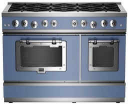 Pastel Blue With Chrome Trim, Natural Gas
