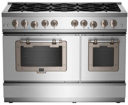 Stainless Steel With Satin Nickel Trim, Natural Gas