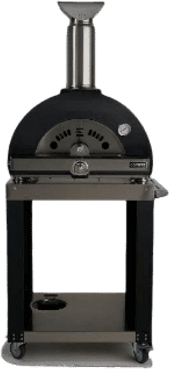 Coyote C1PZHCART Hybrid Outdoor Pizza Oven Cart with Tool Holder: 