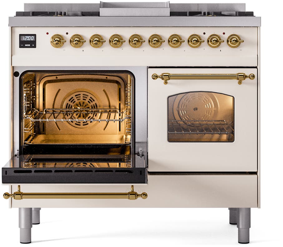 Ilve UPD40FNMPAWGLP Antique White, Brass Trim - LP