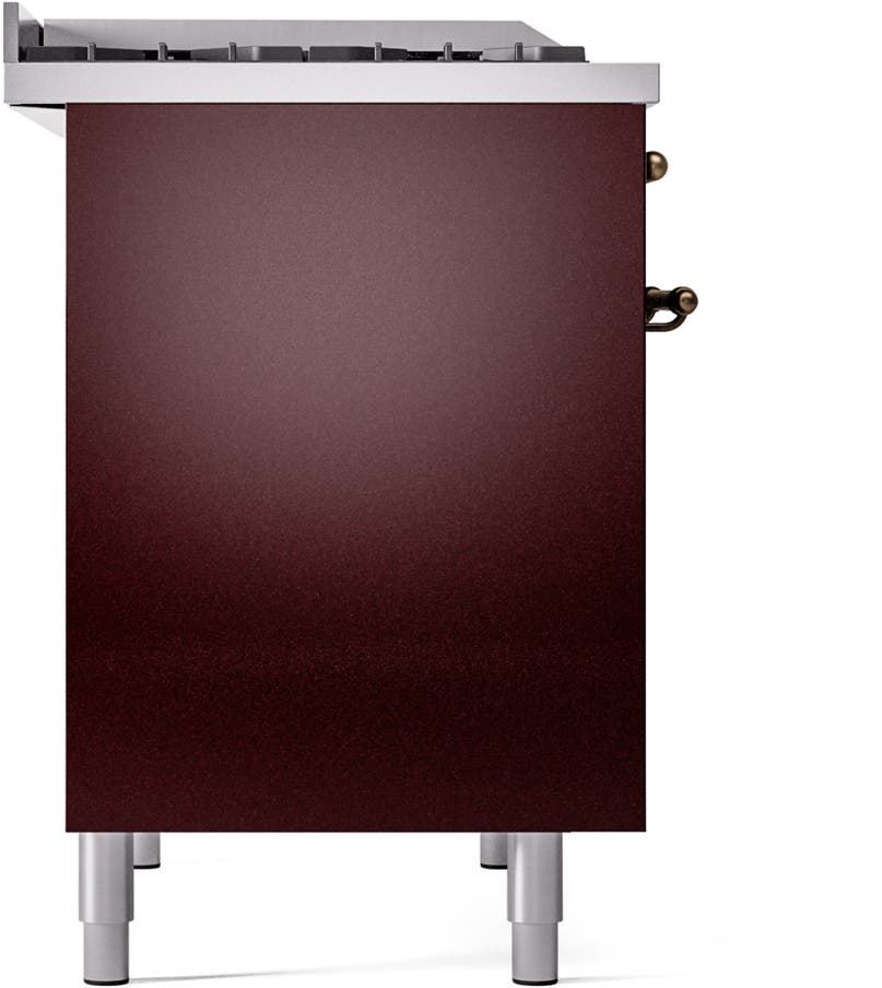 Ilve UPD40FNMPBUBLP Burgundy With Bronze Trim, Lp