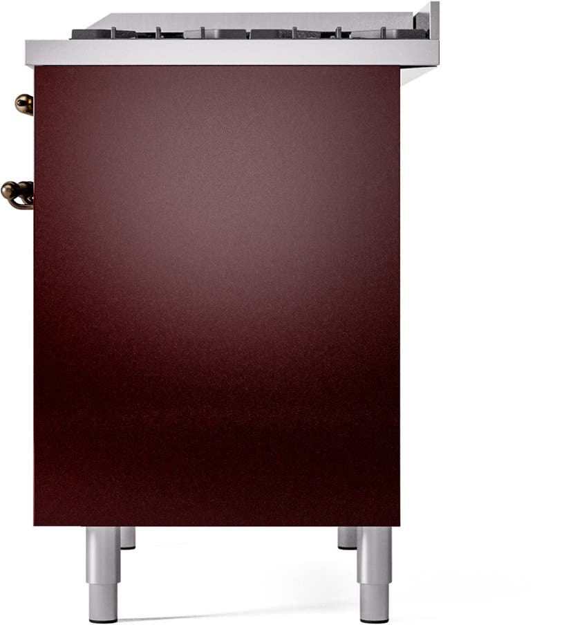 Ilve UPD40FNMPBUBLP Burgundy With Bronze Trim, Lp