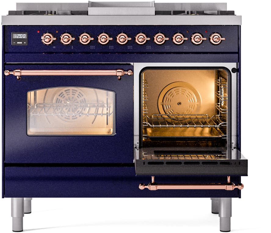Ilve UPD40FNMPMBPLP Midnight Blue With Copper Trim, Lp