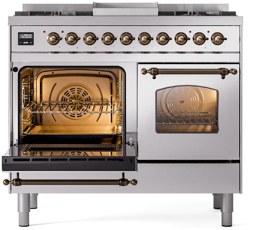 Ilve UPD40FNMPSSBLP Stainless Steel With Bronze Trim, Lp