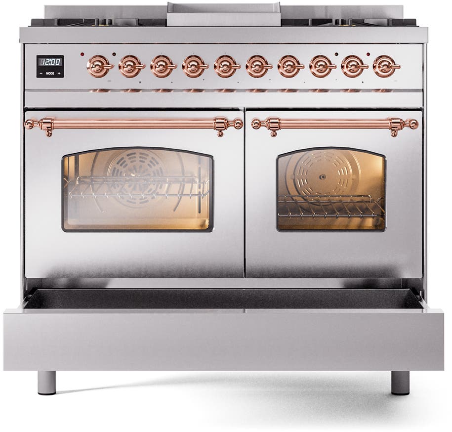 Ilve UPD40FNMPSSPLP Stainless Steel With Copper Trim, Lp